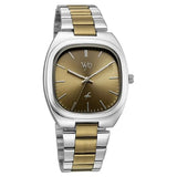 Vyb Aviator By Fastrack Quartz Analog Khaki Dial Watch For Guys fv30004km04w