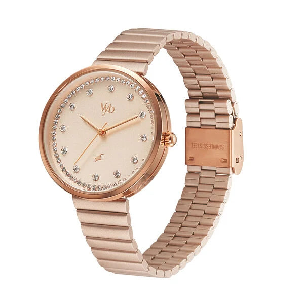 Fastrack Vyb Mirage Quartz Analog Watch for Girls fv60003wm01