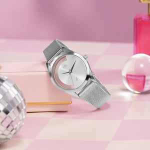 Vyb Runway By Fastrack Quartz Analog Watch For Girls - 60031SM03W - KRISHNA WATCH COMPANY