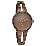 Vyb Halo By Fastrack Quartz Analog Brown Dial Watch For Girls fv60035qm02w