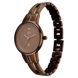 Vyb Halo By Fastrack Quartz Analog Brown Dial Watch For Girls fv60035qm02w