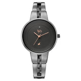 Vyb Halo By Fastrack Quartz Analog Grey Dial Watch For Girls fv60035qm03w