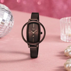 Vyb Charmer By Fastrack Quartz Analog Watch For Girls - 60037QM01W - KRISHNA WATCH COMPANY