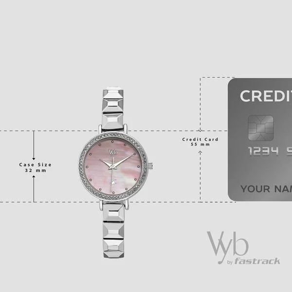 Vyb Enigma By Fastrack Quartz Analog Watch For Girls fv60050sm02w