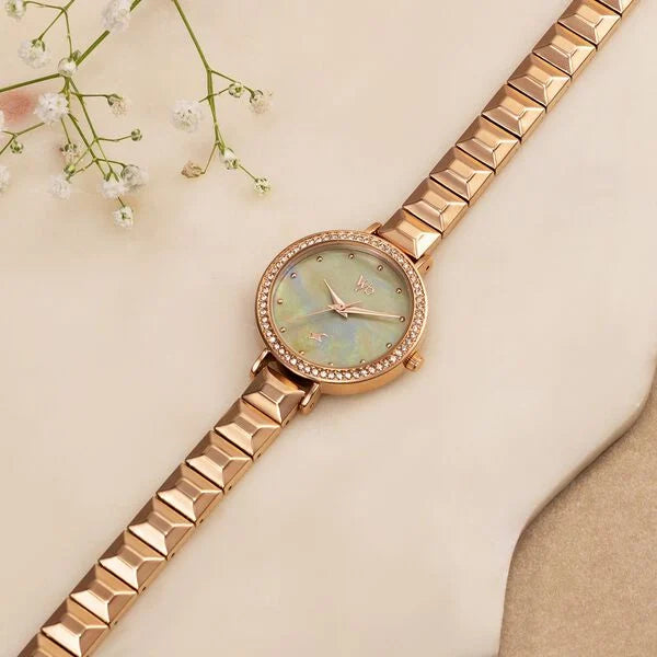 Vyb Enigma By Fastrack Quartz Analog Watch For Girls fv60050wm03w - KRISHNA WATCH COMPANY