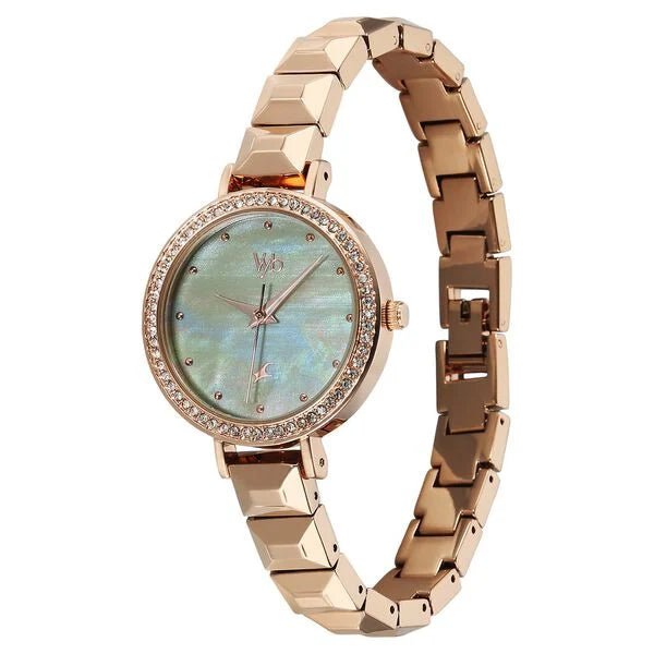 Vyb Enigma By Fastrack Quartz Analog Watch For Girls fv60050wm03w - KRISHNA WATCH COMPANY