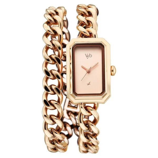 Vyb Showstopper By Fastrack Quartz Analog Watch For Girls fv60065wm02w