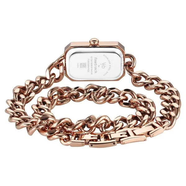 Vyb Showstopper By Fastrack Quartz Analog Watch For Girls fv60065wm02w