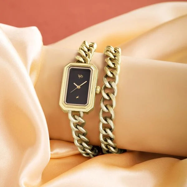 Vyb Showstopper By Fastrack Quartz Analog Watch For Girls fv60065ym01w