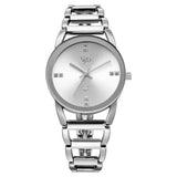 Vyb Striker By Fastrack Quartz Analog Silver Dial Watch For Girls FV60067SM01W