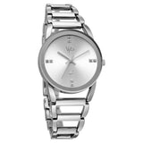 Vyb Striker By Fastrack Quartz Analog Silver Dial Watch For Girls FV60067SM01W