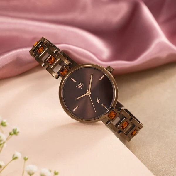 Vyb Manifester By Fastrack Quartz Analog Watch For Girls fv60104qm01w