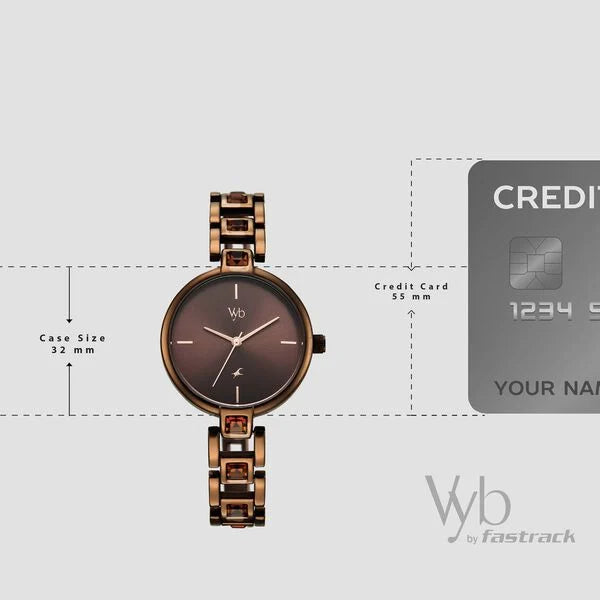 Vyb Manifester By Fastrack Quartz Analog Watch For Girls fv60104qm01w