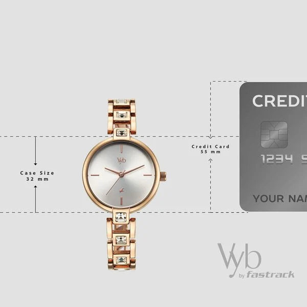 Vyb Manifester By Fastrack Quartz Analog Watch For Girls - 60104WM01W