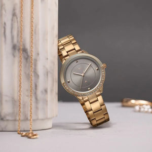 Vyb Eclipse By Fastrack Quartz Analog Watch For Girls - 60107WM01W - KRISHNA WATCH COMPANY