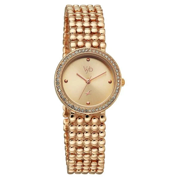 Vyb Iconique By Fastrack Quartz Analog Watch For Girls fv60111wm01w