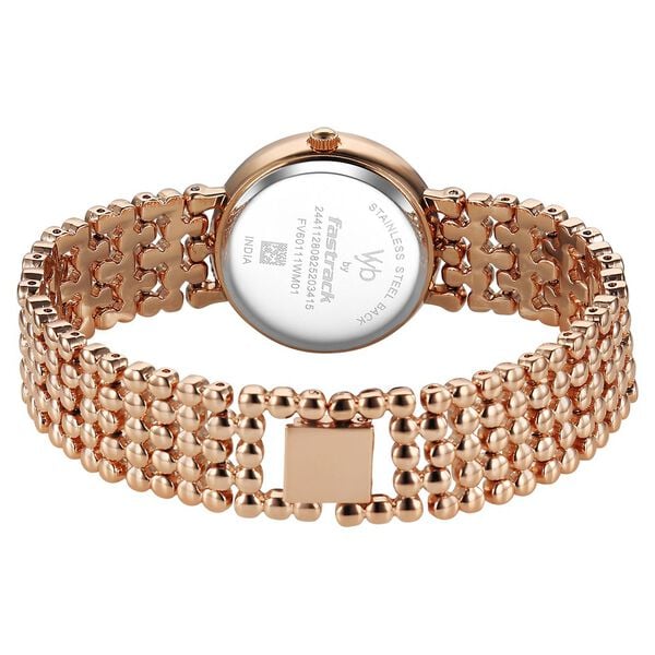 Vyb Iconique By Fastrack Quartz Analog Watch For Girls fv60111wm01w