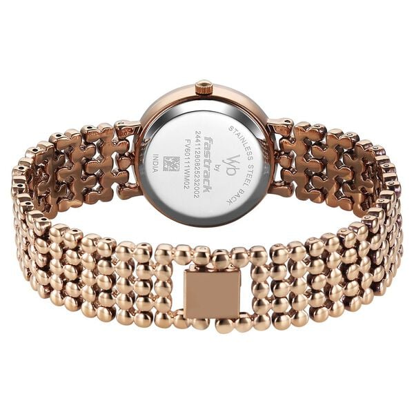 Vyb Iconique By Fastrack Quartz Analog Watch For Girls fv60111wm02w
