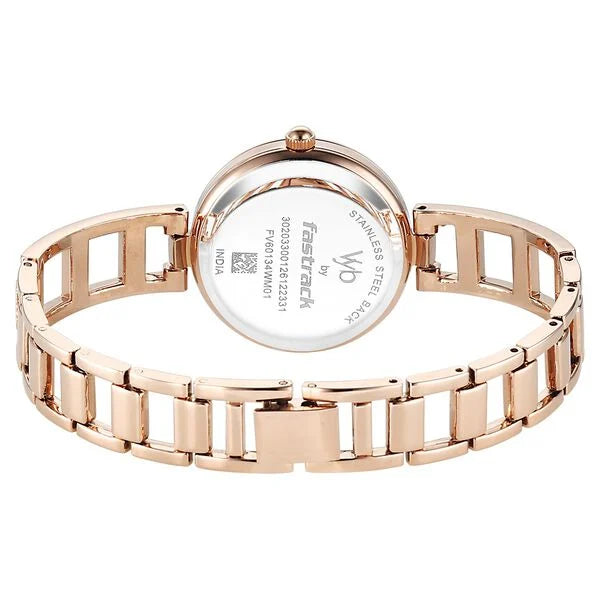 Vyb Seeker By Fastrack Quartz Analog Watch For Girls fv60134wm01w