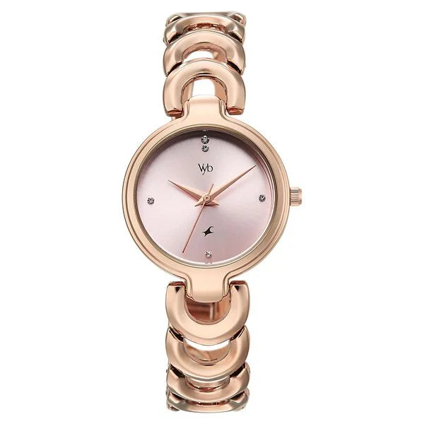 Vyb Successor By Fastrack Quartz Analog Watch For Girls fv60141wm01w