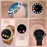 Fastrack Smart Watch comes with Functional Crown, Singlesync BT Calling, SOS Calling, 100+ Sport Modes, Fluid UI