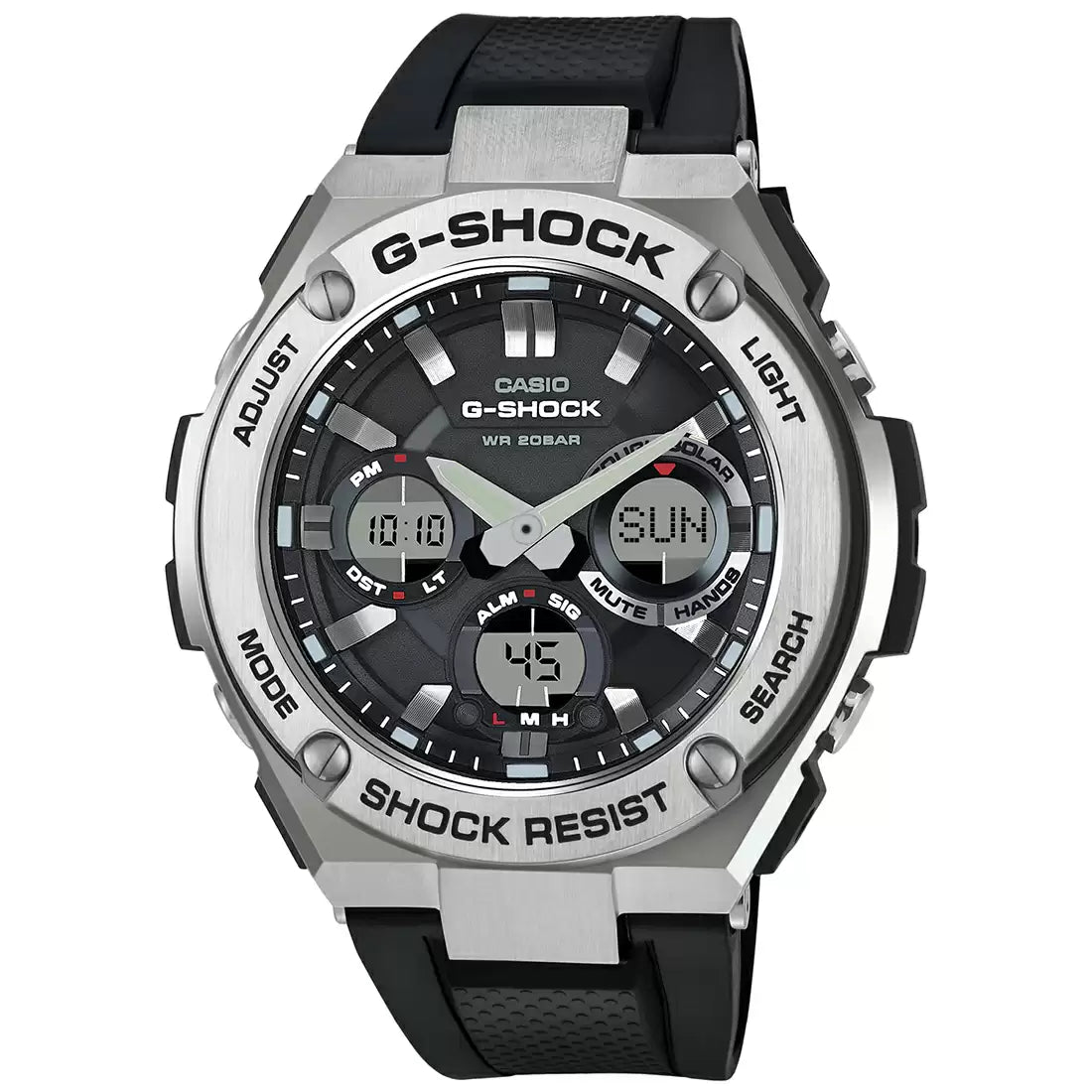 CASIO G-SHOCK GST-S110-1ADR - G609 Black G-Steel - Men's Watch