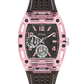 GUESS Mens Sporting Pink Black Multi-function Watch GW0032G3