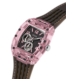 GUESS Mens Sporting Pink Black Multi-function Watch GW0032G3 - KRISHNA WATCH COMPANY