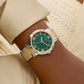 GUESS Dawn Green Round Dial Analog Women's Watch - GW0404L5