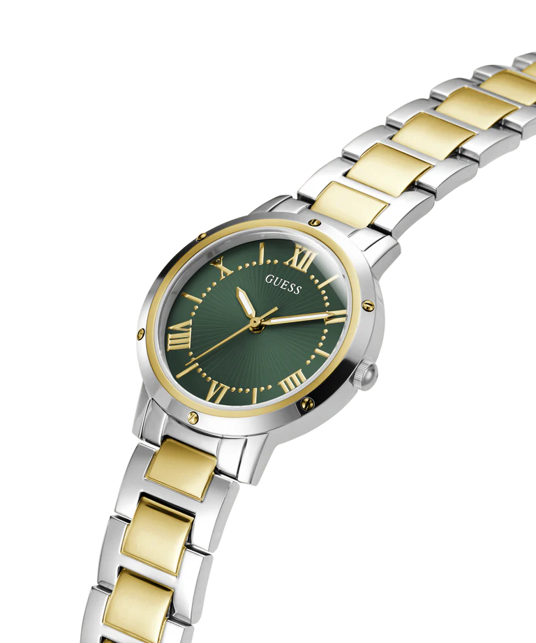 GUESS Dawn Green Round Dial Analog Women's Watch - GW0404L5