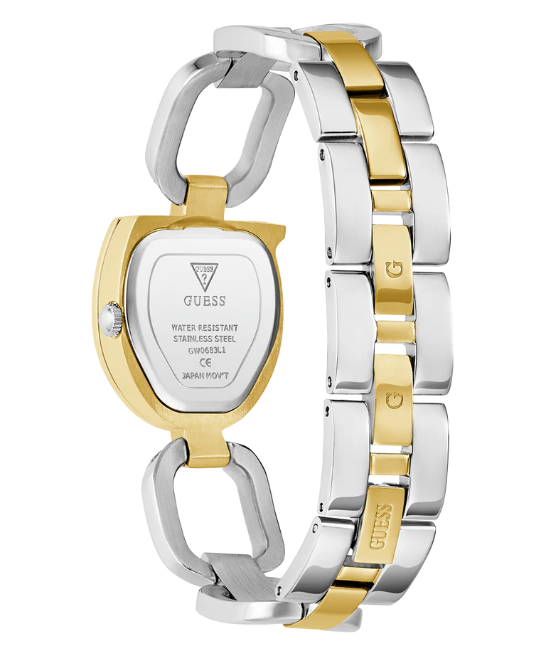GUESS Ladies 2-Tone Gold Tone Analog Watch GW0683L6