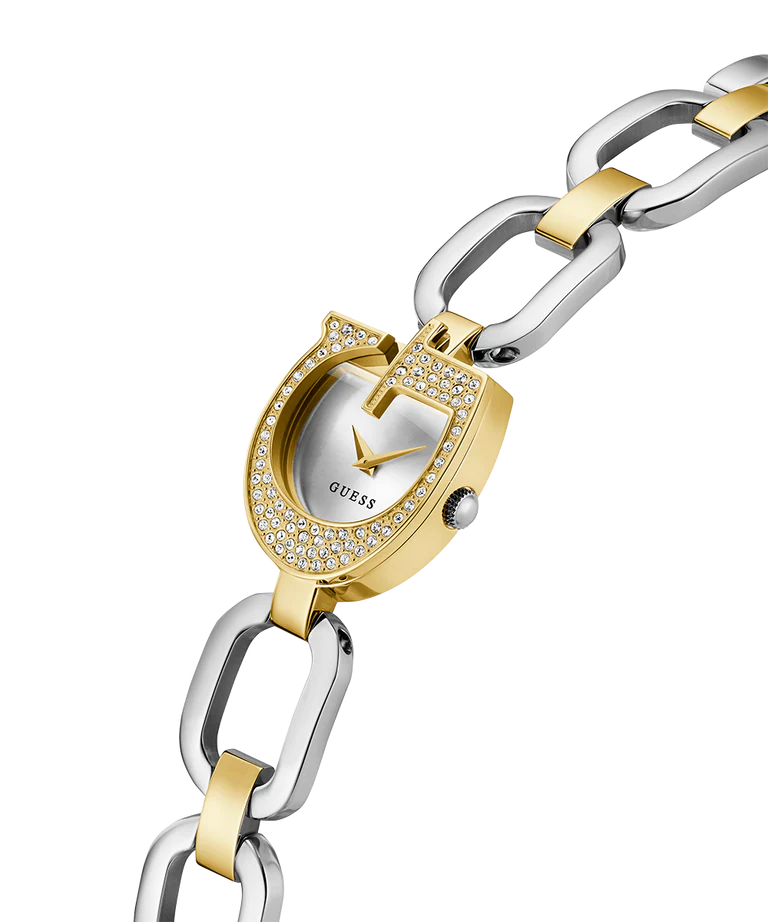 GUESS Ladies 2-Tone Gold Tone Analog Watch GW0683L6