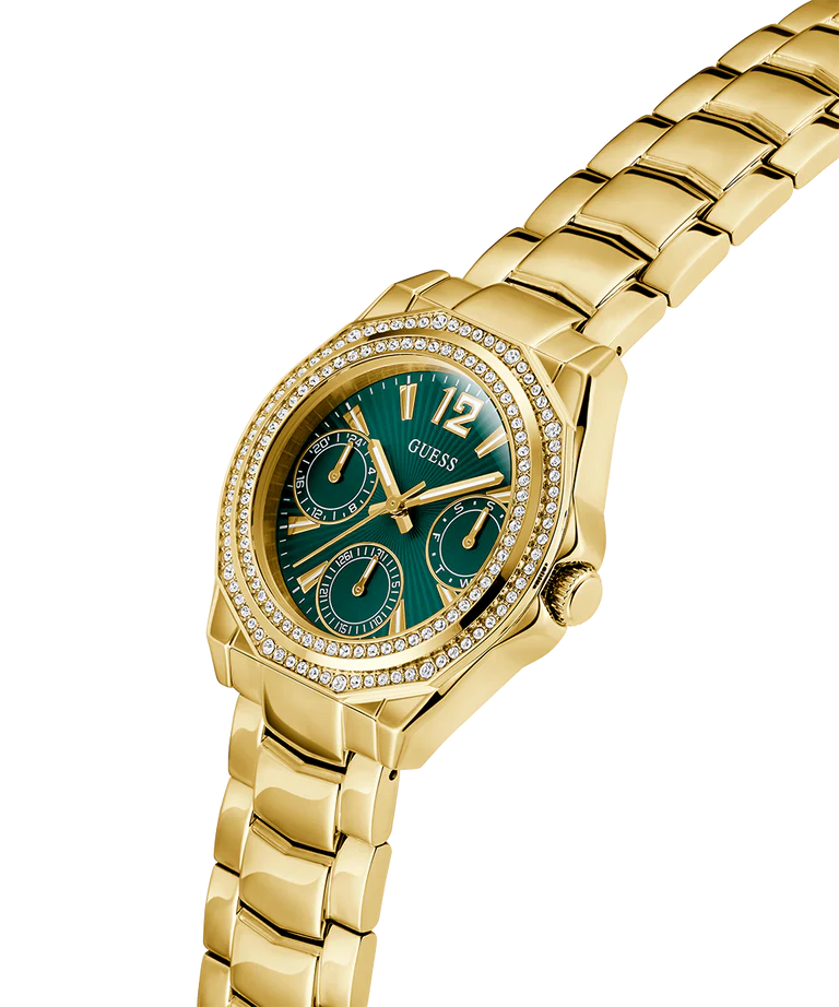 GUESS Ladies Gold Tone Multi-function Watch - GW0685L5