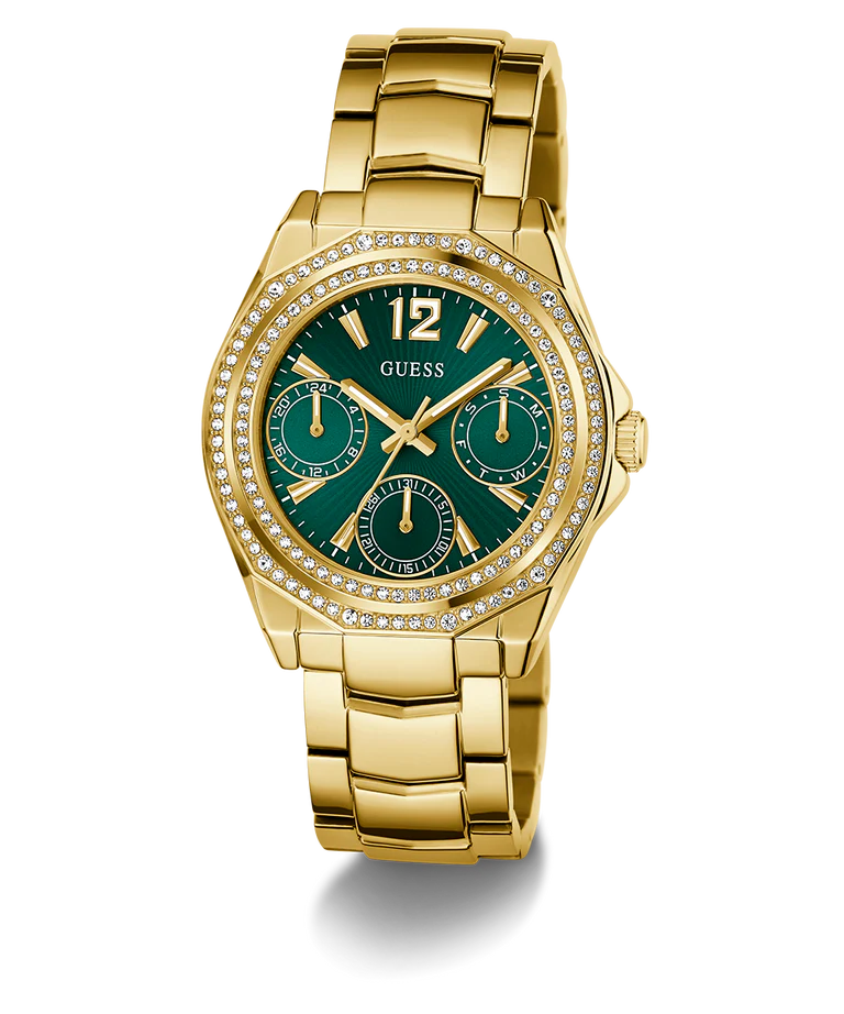 GUESS Ladies Gold Tone Multi-function Watch - GW0685L5