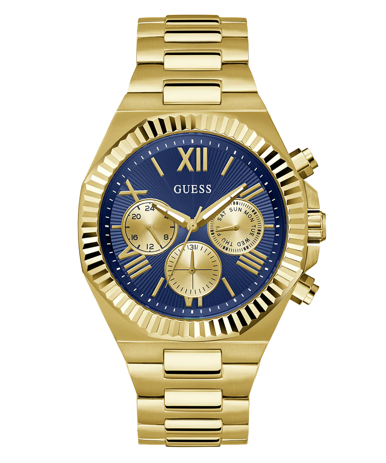 GUESS Mens Gold Tone Multi-function Watch - GW0703G6 - KRISHNA WATCH COMPANY
