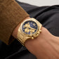 GUESS Mens Gold Tone Multi-function Watch GW0703G6