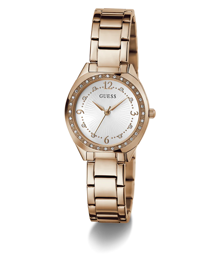 Guess MINI LUNA - Orologio - rose gold-coloured/bianco Guess MINI LUNA - Orologio - rose gold-coloured/bianco