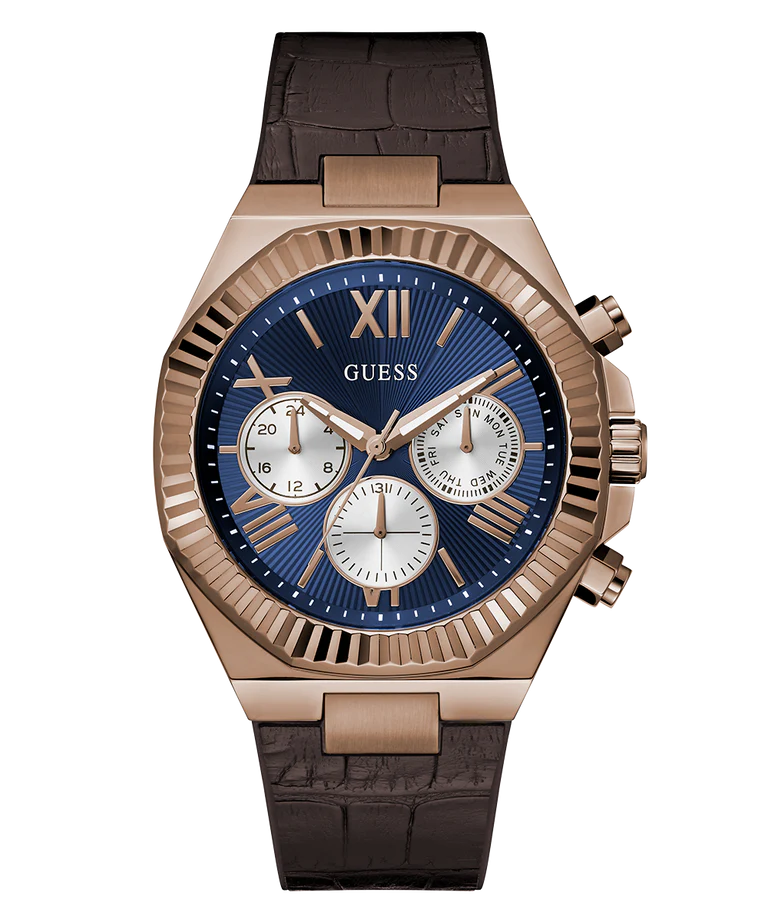 GUESS Mens Brown Coffee Multi-function Watch - GW0791G4