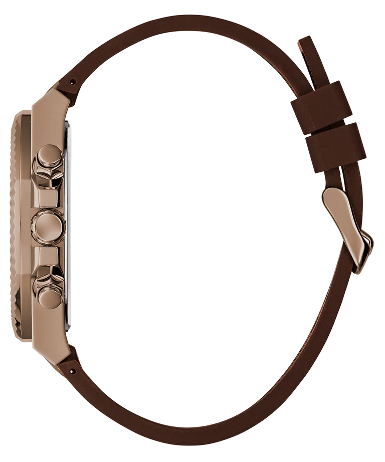 GUESS Mens Brown Coffee Multi-function Watch - GW0791G4 - KRISHNA WATCH COMPANY