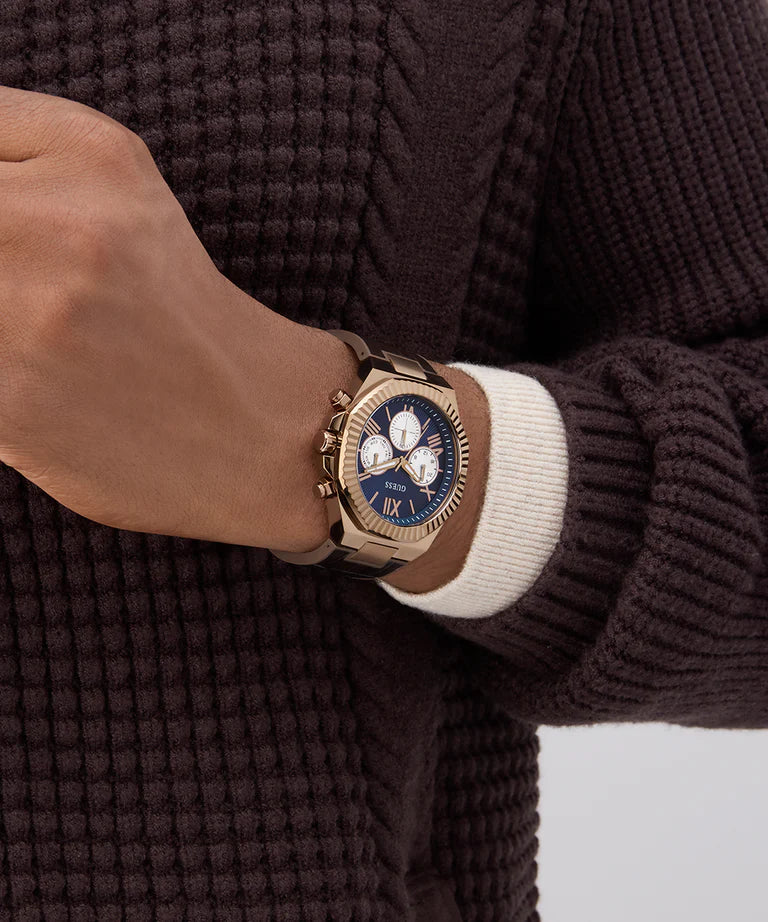 GUESS Mens Brown Coffee Multi-function Watch - GW0791G4