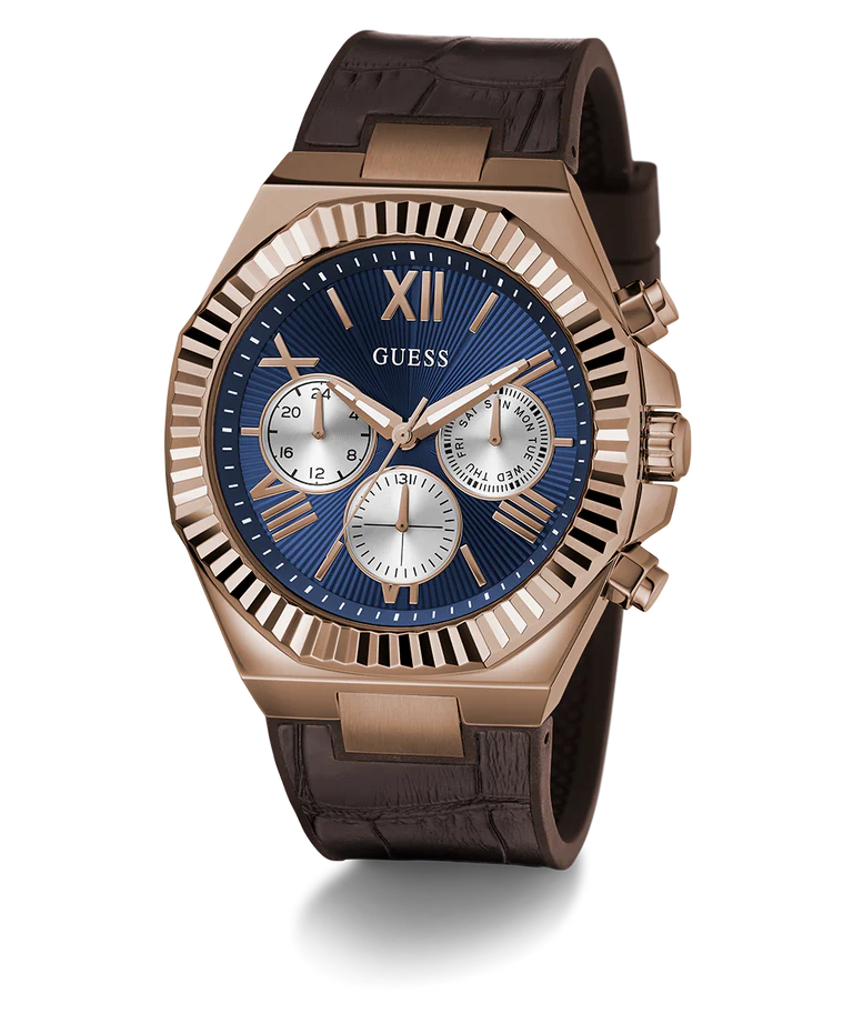 GUESS Mens Brown Coffee Multi-function Watch - GW0791G4