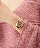 GUESS Ladies Rose Gold Tone Analog Watch GW0835L3