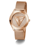 GUESS Ladies Rose Gold Tone Analog Watch GW0835L3