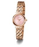 GUESS Ladies Rose Gold Tone Analog Watch GW0839L3