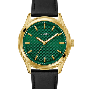 GUESS Mens Black Gold Tone Analog Watch GW0846G1 - KRISHNA WATCH COMPANY