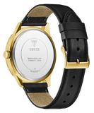 GUESS Mens Black Gold Tone Analog Watch GW0846G1