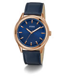 GUESS Mens Navy Rose Gold Tone Analog Watch GW0846G2 - KRISHNA WATCH COMPANY