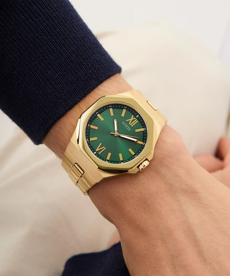 GUESS Mens Gold Tone Analog Watch - GW0849G2 - KRISHNA WATCH COMPANY