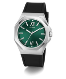 GUESS Mens Black Silver Tone Analog Watch - GW0850G1 - KRISHNA WATCH COMPANY
