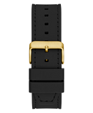 GUESS Mens Black Gold Tone Analog Watch GW0850G2